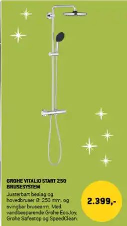 XL-BYG Grohe Vitalio start 250 brusesystem tilbud