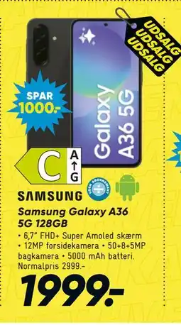 Bilka Samsung Galaxy A36 5G 128GB tilbud