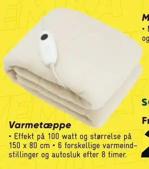 Bilka Varmetæppe tilbud