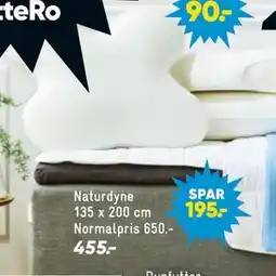 Bilka Naturdyne 135 x 200 cm tilbud