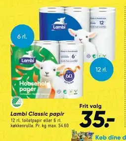 Bilka Lambi Classic papir tilbud