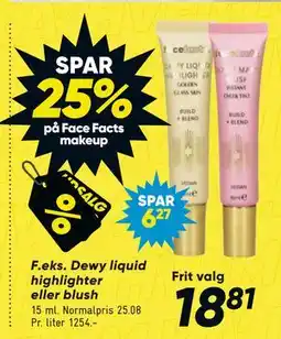 Bilka SPAR 25% på Face Facts makeup tilbud