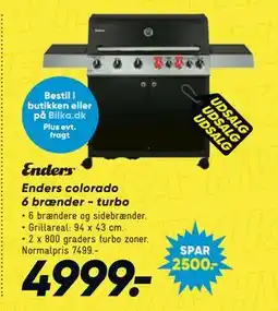 Bilka Enders colorado 6 brænder - turbo tilbud