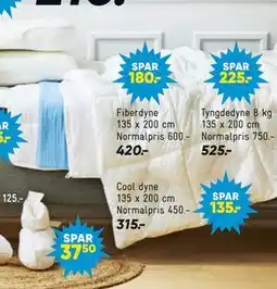 Bilka Tyngdedyne 8 kg 135 x 200 cm tilbud