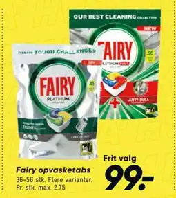 Bilka Fairy opvasketabs tilbud