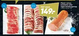 Bilka Flæsk i skiver, koteletter eller røget hamburgerryg tilbud