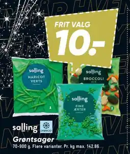 Bilka Grøntsager tilbud
