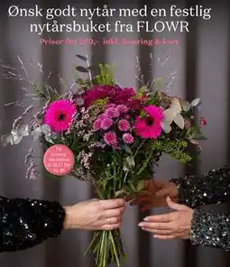 Bilka nytårsbuket fra FLOWR tilbud