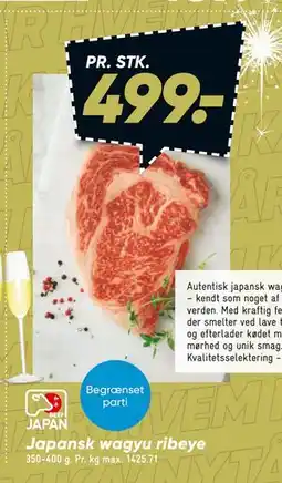 Bilka Japansk wagyu ribeye tilbud