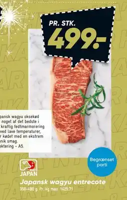 Bilka Japansk wagyu entrecote tilbud