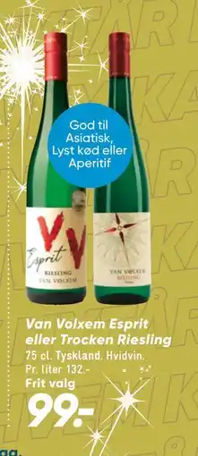 Bilka Van Volxem Esprit eller Trocken Riesling tilbud