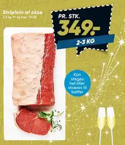 Bilka Striploin af okse tilbud