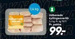 Bilka Udbenede kyllingeoverlår tilbud