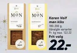 Bilka Karen Volf møn kiks tilbud
