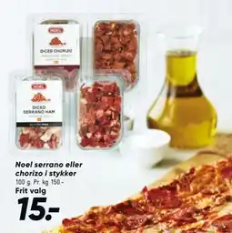 Bilka Noel serrano eller chorizo i stykker tilbud