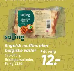 Bilka Engelsk muffins eller belgiske vafler tilbud