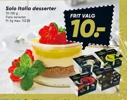 Bilka Solo Italia desserter tilbud
