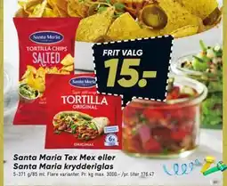Bilka Santa Maria Tex Mex eller Santa Maria krydderiglas tilbud