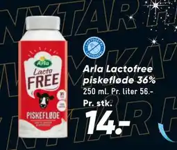 Bilka Arla Lactofree piskefløde 36% tilbud