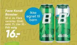 Bilka Faxe Kondi Booster tilbud