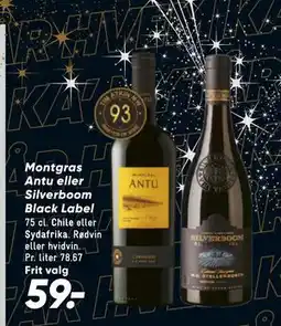 Bilka Montgras Antu eller Silverboom Black Label tilbud