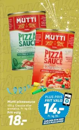 Bilka Mutti pizzasauce tilbud