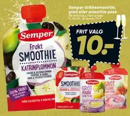 Bilka Semper drikkesmoothie, grød eller smoothie pose tilbud