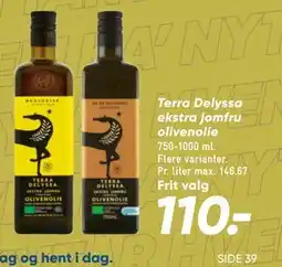 Bilka Terra Delyssa ekstra jomfru olivenolie tilbud
