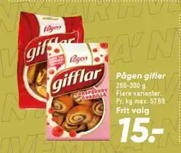 Bilka Pågen gifler tilbud