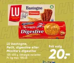 Bilka LU bastogne, Petit, digestive eller Mcvitie’s digestive tilbud