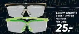 Bilka Sikkerhed sbrille barn / voksen tilbud