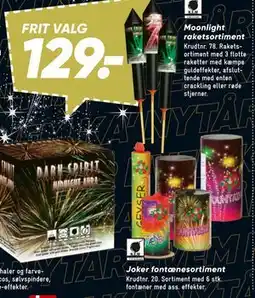 Bilka Joker fontæne sortiment tilbud