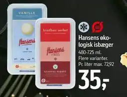 Føtex Hansens økologisk isbæger tilbud