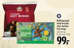 Føtex Kyllingespyd med teriyaki eller danske hot wings tilbud