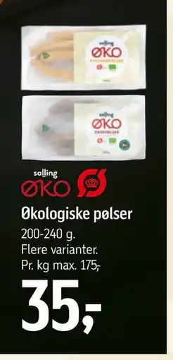 Føtex Økologiske pølser tilbud
