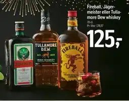 Føtex Fireball, Jägermeister eller Tullamore Dew whiskey tilbud
