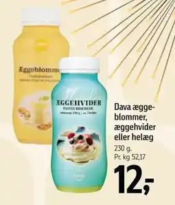 Føtex Dava æggeblommer, æggehvider eller helæg tilbud