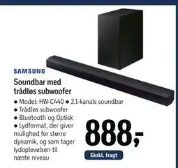 Føtex Soundbar med trådløs subwoofer tilbud