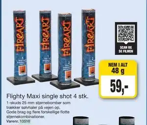 Flighty Maxi single shot 4 stk