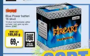 Blue Power batteri 16 skud