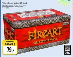 Harald Nyborg Yellow Power batteri 20 skud tilbud
