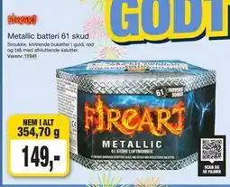 Harald Nyborg Metallic batteri 61 skud tilbud