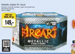 Harald Nyborg Metallic batteri 61 skud tilbud