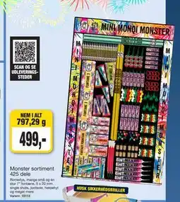 Harald Nyborg Monster sortiment 425 dele tilbud