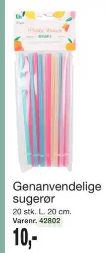 Harald Nyborg Genanvendelige sugerør tilbud