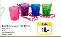 Harald Nyborg Halskæde med shotglas tilbud