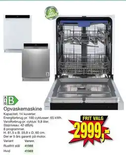 Harald Nyborg Opvaskemaskine tilbud