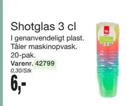Harald Nyborg Shotglas 3 cl tilbud