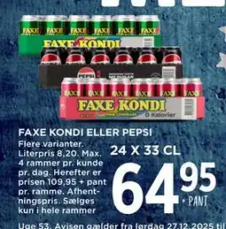MENY FAXE KONDI ELLER PEPSI tilbud