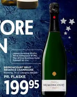 MENY BRIMONCOURT BRUT RÉGENCE CHAMPAGNE tilbud